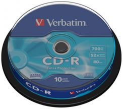 Disk CD-R Verbatim DL 700MB 52x, 10-cake, Extra protection