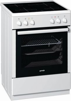 Sporák el. Gorenje EC 67121 AW, sklokeramika