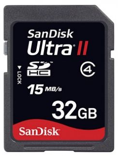 Paměťová karta SDHC Sandisk Ultra II 32GB