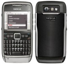 Mobilní telefon Nokia E71 černá (black Steel), 3měs.