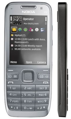 Mobilní telefon Nokia E52 šedý (Metal Grey), 1GB