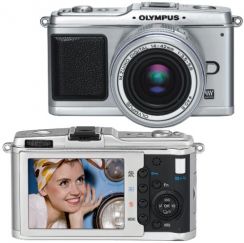 Fotoaparát zrcad. Olympus E-P1 Kit (14-42) stříbrná/stříbrná