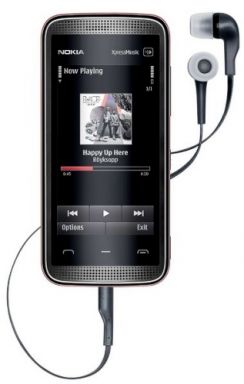 Mobilní telefon Nokia 5530 XPressMusic černý/červený (4GB,1hra)