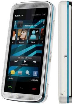 Mobilní telefon Nokia 5530 XPressMusic bílý/modrý (4GB,1hra)