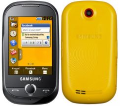 Mobilní telefon Samsung S3650 Corby žlutý