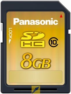 Paměťová karta SDHC Panasonic RP-SDW08GE1K, 8GB