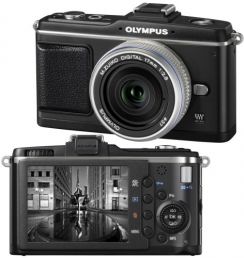 Fotoaparát zrcad. Olympus E-P2 Pancake Kit (17) černý