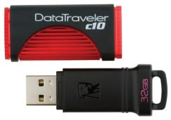 Flash USB Kingston DataTraveler C10, 32GB, červený