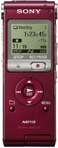 Diktafon Sony ICD-UX300 digitální, 4GB, červený