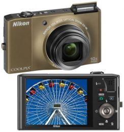 Fotoaparát Nikon CoolPix S8000 hnědý