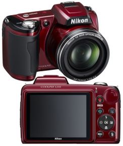 Fotoaparát Nikon CoolPix L110 červený