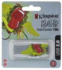 Flash USB Kingston DataTraveler100 8GB Custom Tongue Design