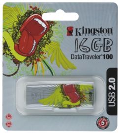 Flash USB Kingston DataTraveler100 16GB Custom Tongue Design