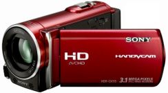 Videokamera Sony HDR-CX115E, FullHD, červená