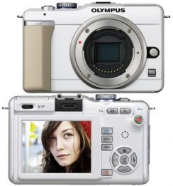 Fotoaparát zrcad. Olympus E-PL1 tělo bílý