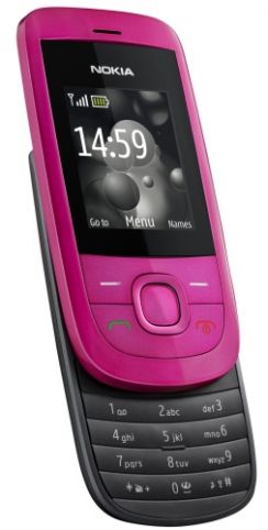 Mobilní telefon Nokia 2220 slide růžový (Hot Pink) (1hra)