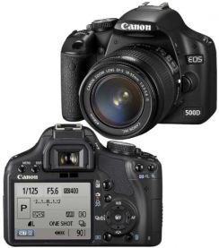Fotoaparát zrcad. Canon EOS 500D + EF18-55 IS + EF55-250 IS