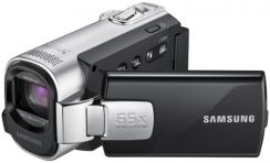 Videokamera Samsung SMX-F44 S, flash, 16GB, stříbrná