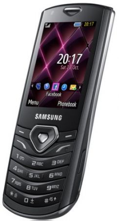 Mobilní telefon Samsung S5350 černý (metallic black)