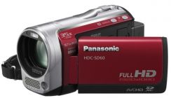 Videokamera Panasonic HDC-SD60EP-R, SD, červená
