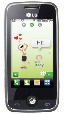 Mobilní telefon LG GS 290 Cookie2 stříbrný