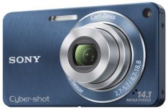 Fotoaparát Sony DSCW350L.CEE8, modrá+akumulátor