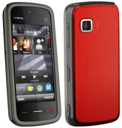 Mobilní telefon Nokia 5230 černo-červený NAVI EDITION (freeNAVI,1hra)