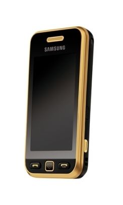 Mobilní telefon Samsung S5230 Star zlatočerný (Black Gold)
