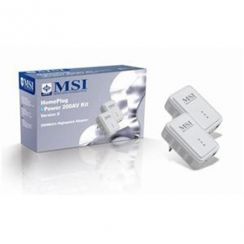 Adaptér MSI HomePlug EPower 200AV. Ethernet do zásuvky