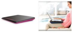 Podložka pro notebook Belkin Notebook CushDesk, hnědá/růžová