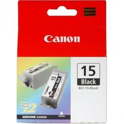 Cartridge Canon černá 2x BCI-15B BLISTR s ochranou
