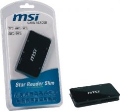 Čtečka karet MSI čtečka StarReader Slim 52v1, černá, externí, USB2.0