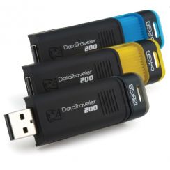 Flash USB Kingston 32GB DataTraveler 200  read 20MB/write 10MB černý