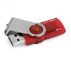 Flash USB Kingston 8GB DataTraveler 101 Generace 2 (Červený)