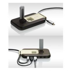 Hub usb Belkin USB 2.0 7-Port Hi-Speed Plus - hnědý