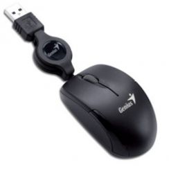 Myš Genius MicroTraveler/ drátová/ 1200 dpi/ USB/ černá