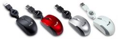 Myš Genius MicroTraveler/ drátová/ 1200 dpi/ USB/ stříbrná