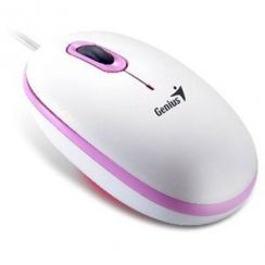 Myš Genius ScrollToo 200/ drátová/ 1200 dpi/ USB/ růžová