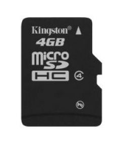 Paměťová karta Micro SDHC Kingston 4GB Memory Card - single pack bez adaptéru
