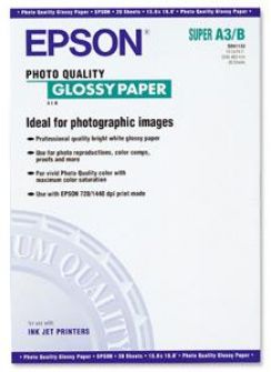 Papír Epson A3+ Photo Quality Glossy  (20 sheets)