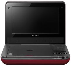DVD přehrávač Sony DVP-FX750, červený, přenosný