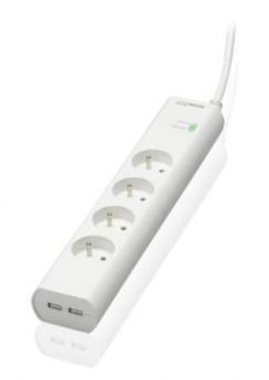 Přepěťová ochrana Belkin 230V, 4-zásuvky, 2xUSB, 2m