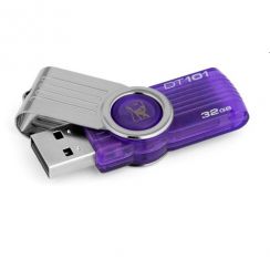 Flash USB Kingston 32GB DataTraveler 101 Generace 2 (Fialový)