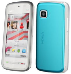 Mobilní telefon Nokia 5230 bílo-modrý NAVI EDITION (freeNAVI,1hra)