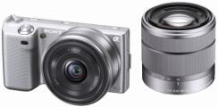 Fotoaparát Sony NEX-5D, stříbrná