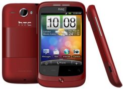 Mobilní telefon HTC Wildfire (Buzz) červený