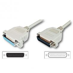 Adaptér Digitus Extension Cable, Serial DB25 M, DB25 F 2m