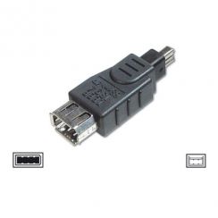 Adaptér Digitus FireWire 4pin samec / 6pin samice černý