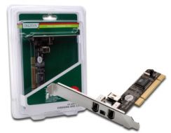 Adaptér Digitus FireWire PCI 3+1 Port, VIA VT6306, low profile