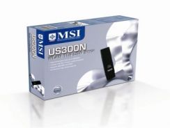 Adaptér WiFi MSI US300N (USB 2.0,300 Mbit,až 400m)